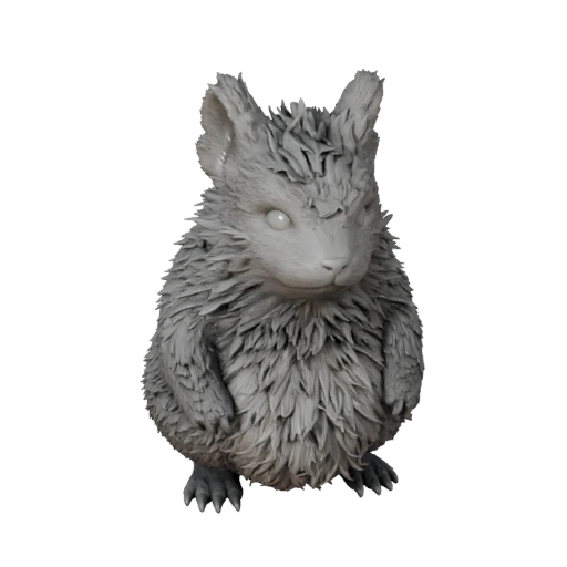 Modelo 3D de Chinchila de Alta Poligonagem - Ativo STL Detalhado para Impressão