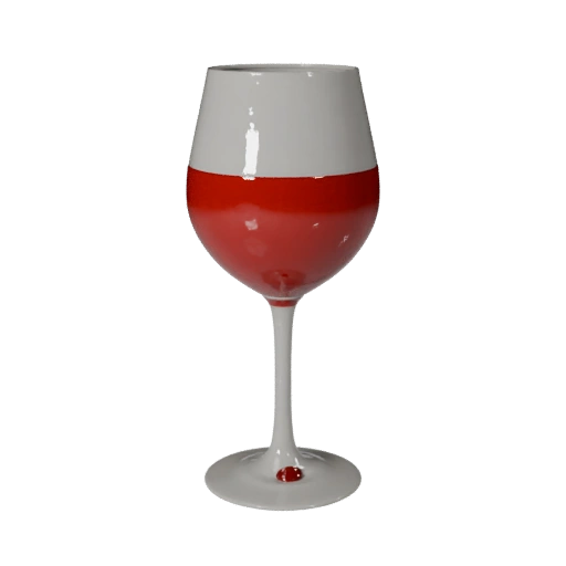 Wine Glass 3D Asset for Studio Lighting and Cinema
