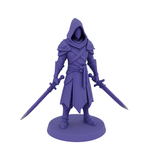 Темное фэнтези темный эльф изгой миниатюра STL