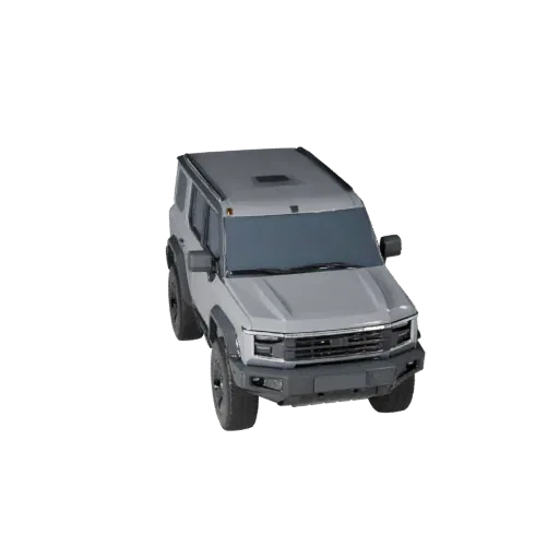 3D-модель Cyber Suv, вид в три четверти в студии, готовый для Blender транспортный актив с увеличенным дорожным просветом, ут