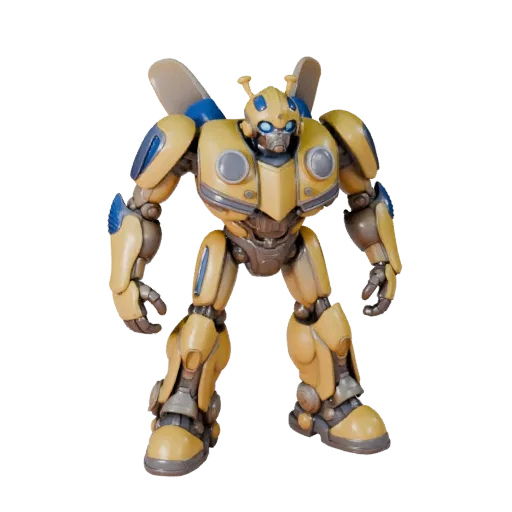 3D модель шмеля, вид сбоку, рендер дикой природы, готовый для Blender ассет животного с размещением усиков, сегментами панцир