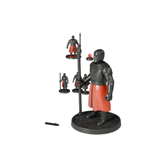 AR Viewer Strategy Meeple Set | Web GLB Pack Asset