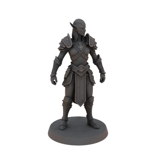 Фэнтези Тифлинг Воин Миниатюра STL