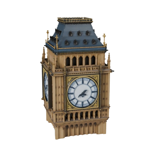 Modello 3D Big Ben High Poly per Architettura