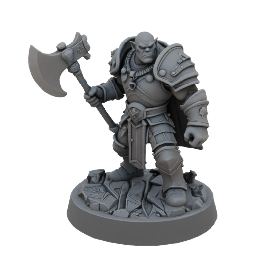 Фэнтези Орок Воин Миниатюра STL