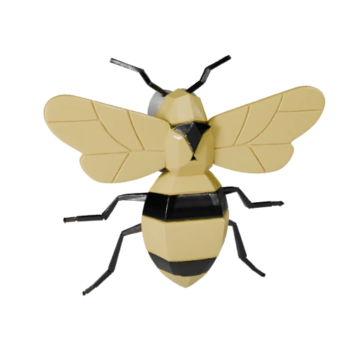Высокополигональная 3D модель медоносной пчелы - Детализированный STL ресурс для печати