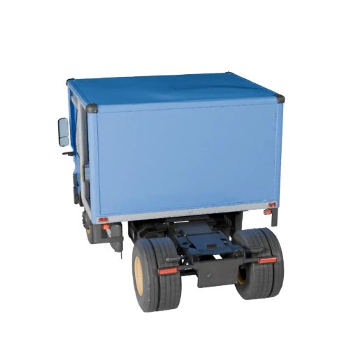 Готовый к игре 3D модель фургона для использования в реальном времени PBR Asset (Legacy)