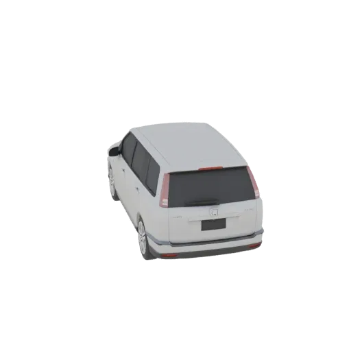 3D модель задней двери автомобиля Honda Stepwgn, вид сзади