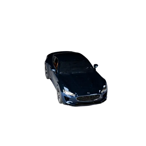 3D-модель Coupe, вид в студии в три четверти, готовый к анимации автомобильный ассет с линиями кузова, остеклением, положение