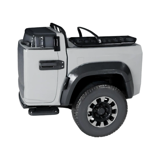 Высокополигональный пикап 3D модель для студийных рендеров