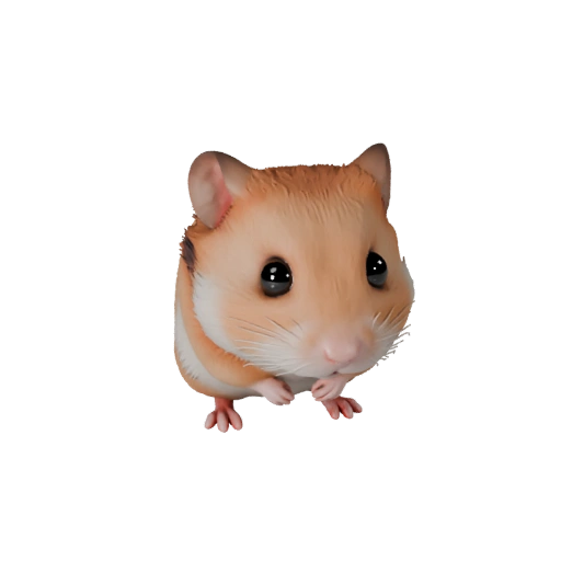 Реалистичный хомяк 3D модель - rigged PBR ассет для игр | PBR