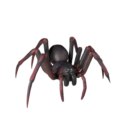 3D модель черной вдовы паука для Unity - Готовый игровой ассет, FBX
