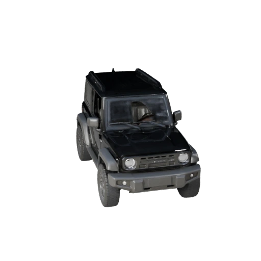 Компактный внедорожник, готовый к игре, 3D-модель для игр в реальном времени - PBR