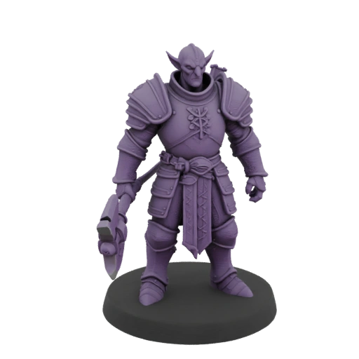 Средневековый Тифлинг Колдун Миниатюра STL