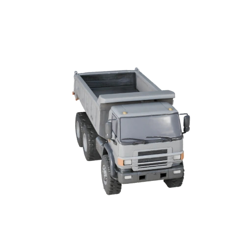 شاحنة قلابة جاهزة للعبة للاستخدام في الوقت الفعلي أصل PBR