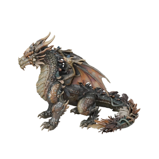 3D модель лесного дракона для Blender - PBR ассет с текстурами