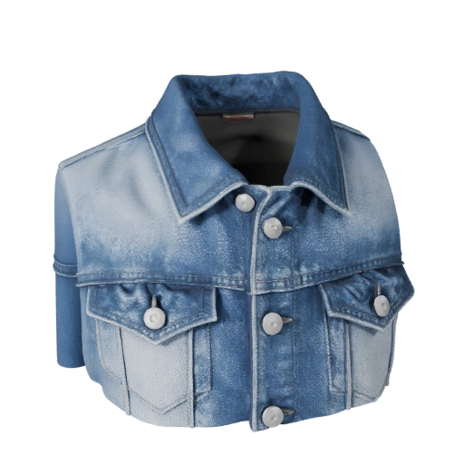 Denim Jacket 3D Render Asset for E-commerce Stores