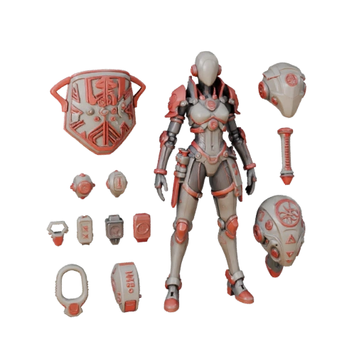 Киберпанк-бард штурмовик - модель с ригом