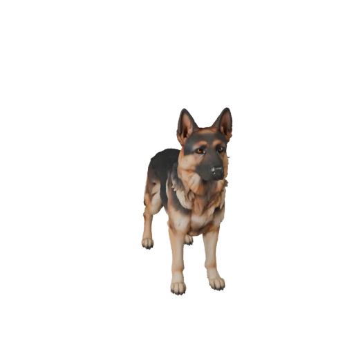 3D модель немецкой овчарки для Unity - Игровой готовый ассет, FBX