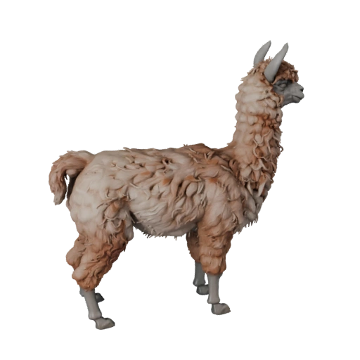 Высокополигональная 3D модель ламы - Детальный STL-ресурс для печати