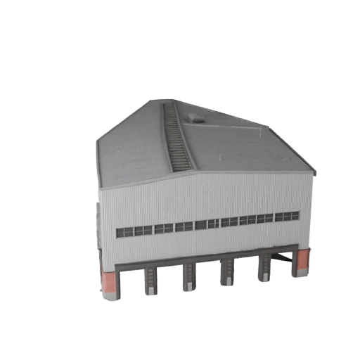 Printable Oil Refinery STL 3D Model - Printable Scale Asset
