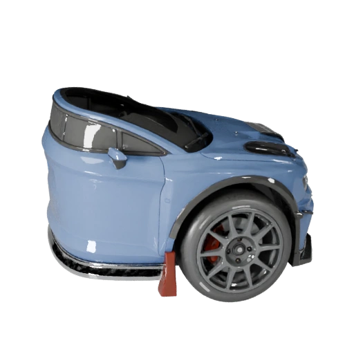 3D модель раллийного автомобиля для Blender и игр - PBR ассет