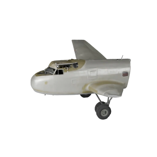 Avião de Carga da Segunda Guerra Mundial de Alto Poligonagem para Renderizações de Estúdio