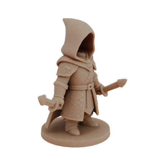 Средневековый Изгой Миниатюра STL - Литье