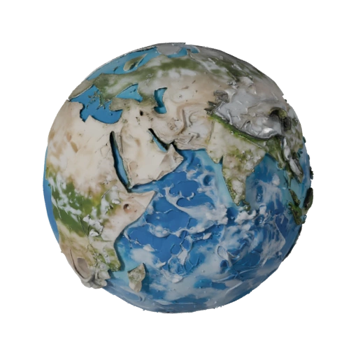 Earth Like Planet GLB 3D Asset for Online Browsers