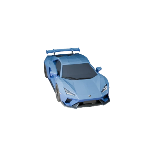 Низкополигональный суперкар 3D модель для Unity и Unreal PBR Asset (Legacy)