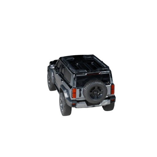 Футуристичный внедорожник 3D модель для Blender и игр - PBR ресурс