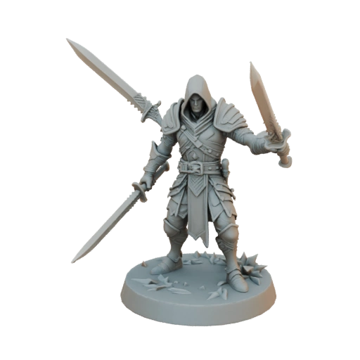 Фэнтези орк изгой миниатюра STL - Рой