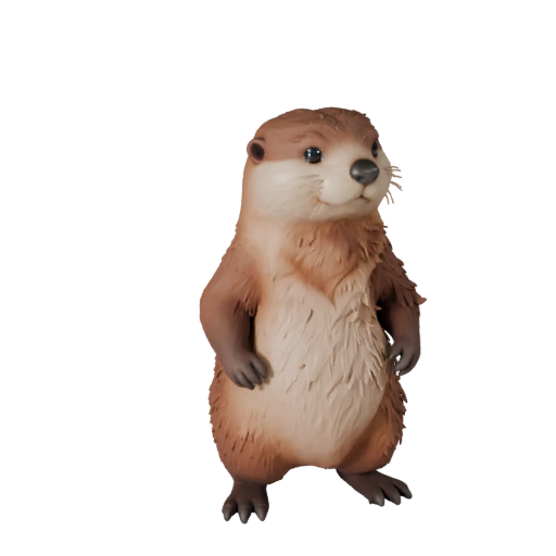 3D модель выдры для Unity - Готовый игровой ассет, FBX | Без роялти