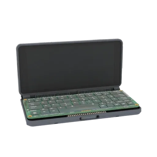 3D модель складного корпуса для кибердека Raspberry Pi 5 с клавиатурой и экраном