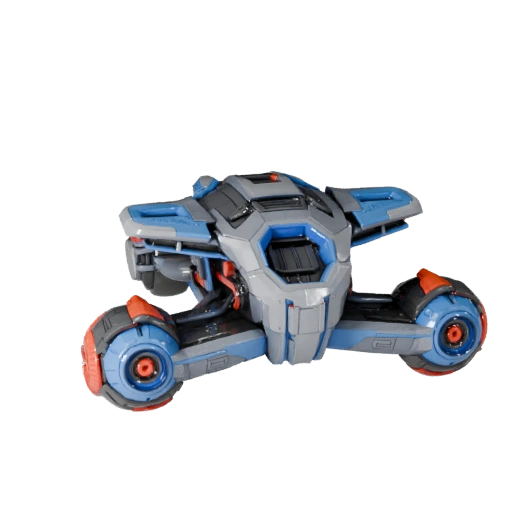 Печатный ховербайк STL Модель - Коллекционный дисплей