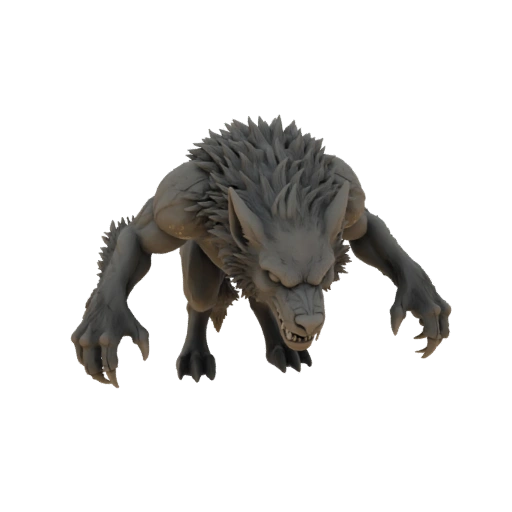 Миниатюра Оборотня из Темного Фэнтези STL - Рой