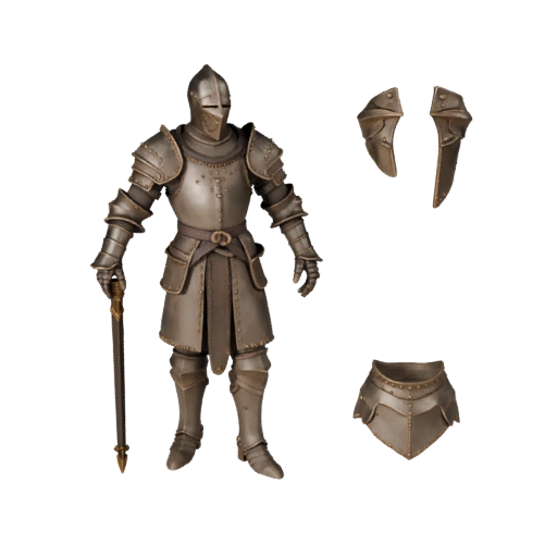 Средневековый Рыцарь Командный Модель Персонажа - С ригом