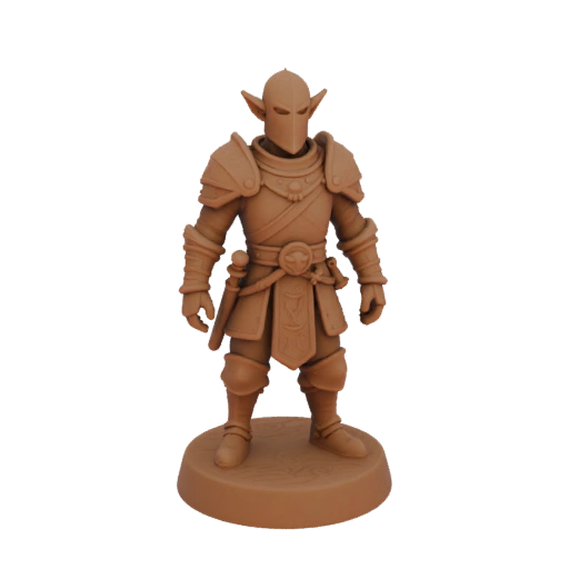 Средневековый эльф истребитель миниатюра STL