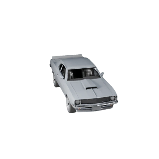 Низкополигональный маслкар 3D модель для Unity и Unreal PBR Asset