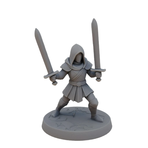 Средневековый Изгой Миниатюра STL - Зарядка