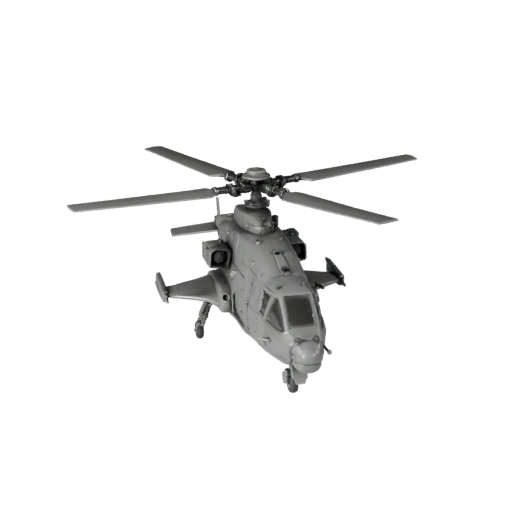 Печатный атакующий вертолет в стиле apache STL 3D модель