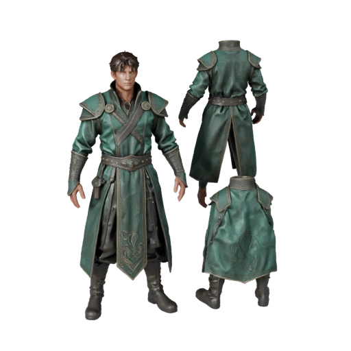 Реалистичная модель персонажа Маг Огня - с ригом