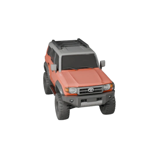 Мультяшный внедорожник в стиле Toyota 3D модель - Стилизованная игра