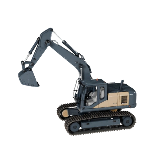 Готовый к игре 3D-модель экскаватора-погрузчика для использования в реальном времени