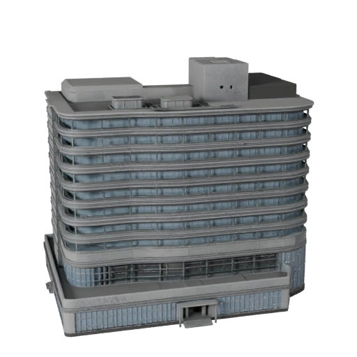 Office Atrium Building 3D Model for Blender - Render Asset