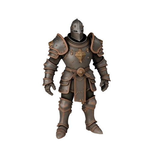 Средневековый командир, босс, Рыцарь, модель персонажа - с ригом