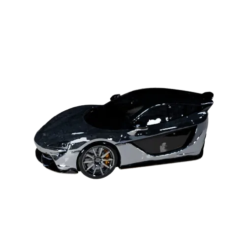 3D-модель спортивного автомобиля, вид в три четверти в студии, готовый к работе в Blender транспортный актив с линиями кузова