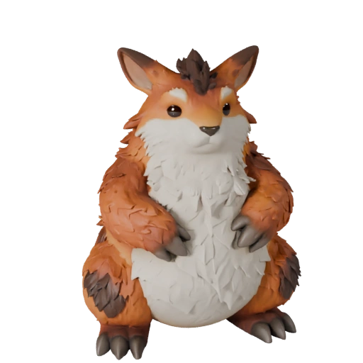 Высокополигональная 3D модель кенгуру - Детальный STL-ресурс для печати