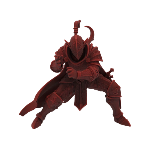 Средневековый Эльф Бард Миниатюра STL - Атака