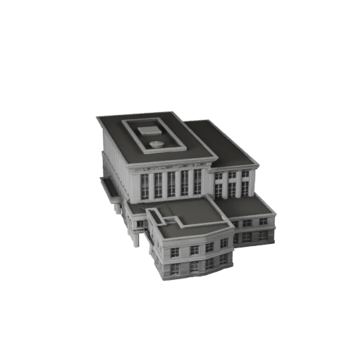 Stazione dei Vigili del Fuoco STL Stampabile 3D - Asset in Scala Stampabile